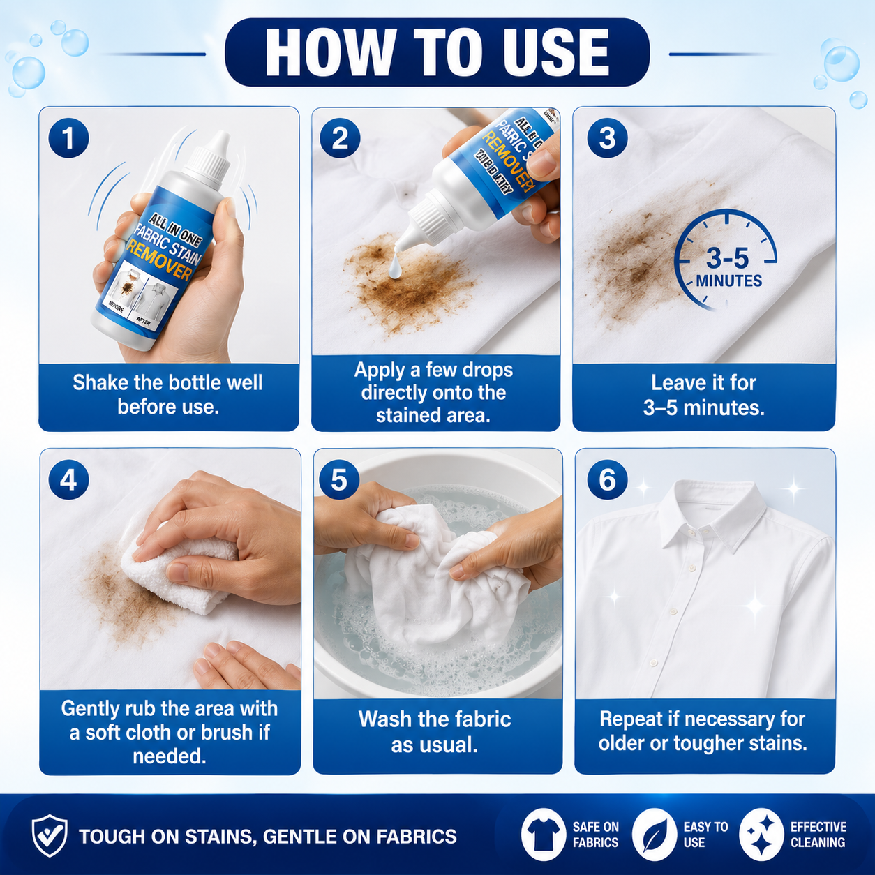 ✨ Instant Fabric Stain Cleaner - Buy 1 Get 1 FREE